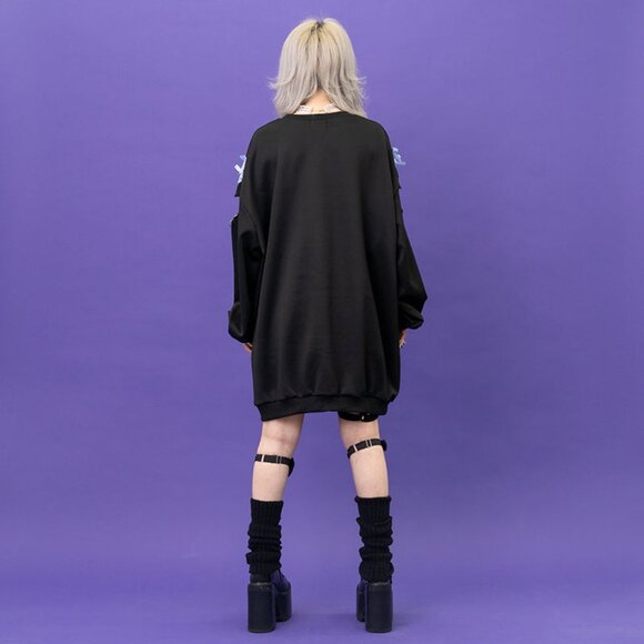 ACDC RAG - Love Punk Rebellious Oversized Pullover - Picture 2 of 8